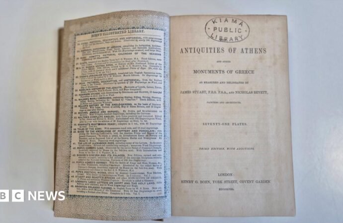 Book hidden in fireplace returned to Australian library 150 years overdue