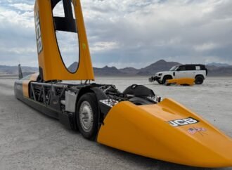 Britain’s Andy Green sets another speed record, this time for fastest run in a hydrogen-powered car