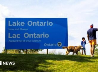 Canada installs large Lake Ontario sign in latest jab at US