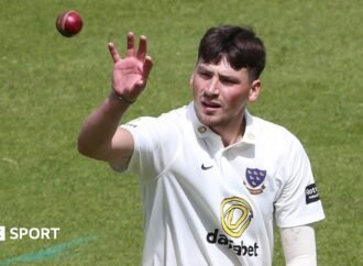 County Championship: Henry Crocombe takes hat-trick for Sussex against Somerset
