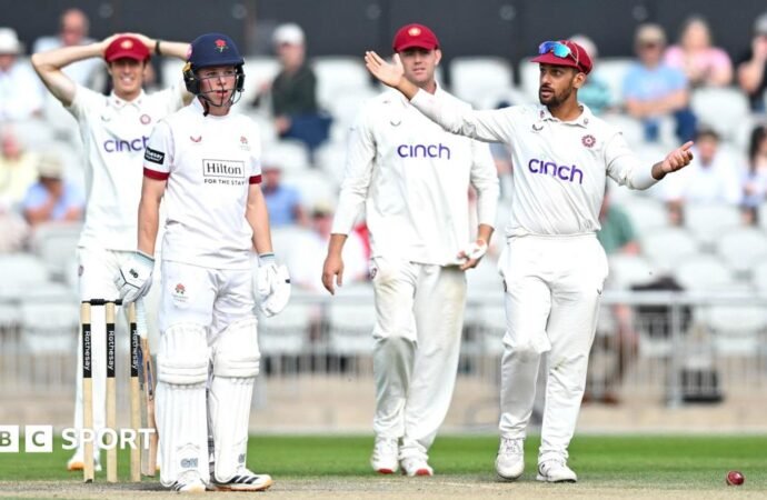 County Championship: Lancashire suffer heavy loss to Northants