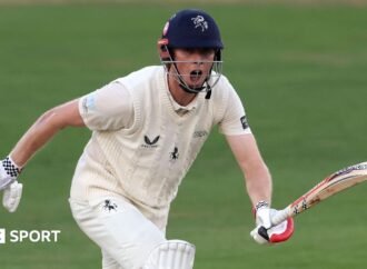 County Championship: Northamptonshire reply well to Kent’s 345