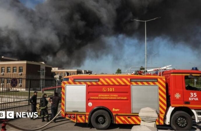 Deadly strike on Kyiv warehouse prompts evacuations