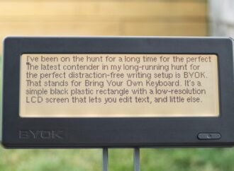 Distraction-free writing gadget BYOK is adding custom extensions