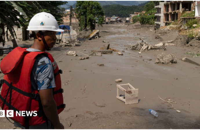 Dozens of US and Canadian citizens missing after flash flooding in Nepal