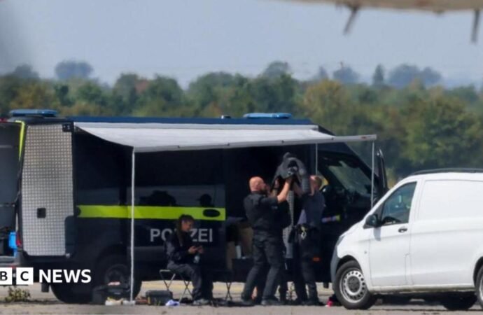 Drone carrying explosives found at Leipzig airport in Germany
