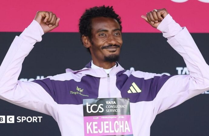 Ethiopia’s Yomif Kejelcha breaks men’s half marathon world record