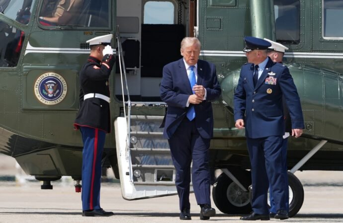 FAA investigating why plane was allowed to take off as Trump’s helicopter approached