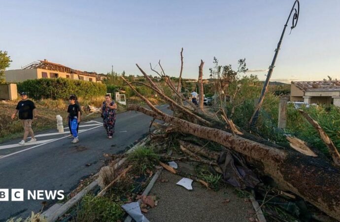 France tornado: Village of Pomas ravaged and dozens hurt