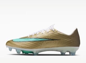 French Soccer Star Kylian Mbappé Debuts New Golden Nike Cleats on Heels of World Cup Golden Boot Award Win