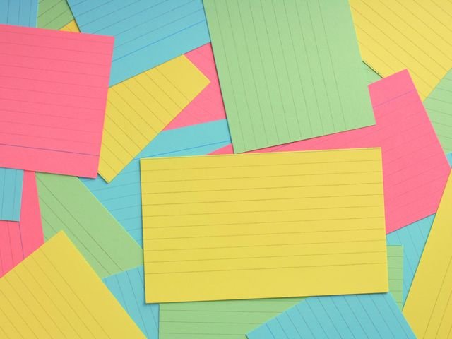 index cards