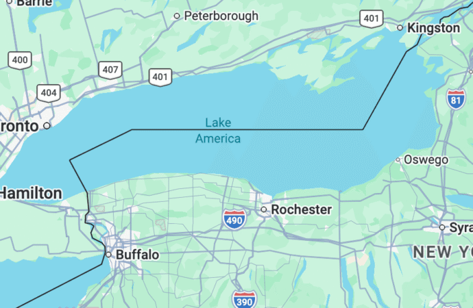 Google Maps Now Shows ‘Lake America’ Instead of Lake Ontario