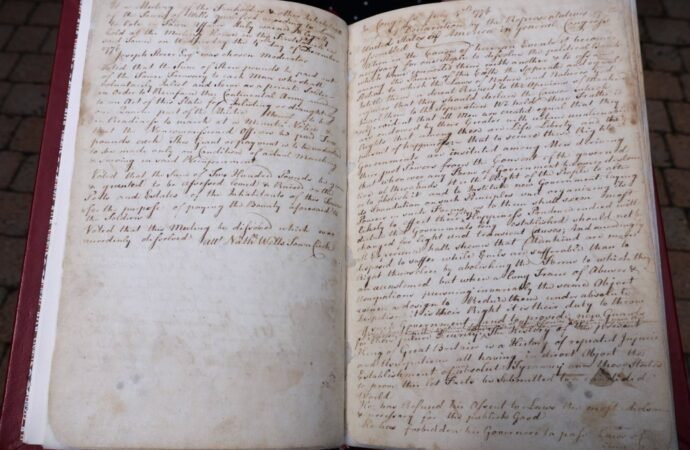 Handwritten copy of the Declaration of Independence discovered in Maine