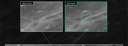 Here Are the First Images of the Crater Left on the Moon by SpaceX’s Rocket