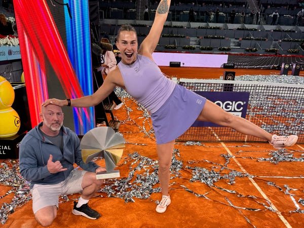 I coach Aryna Sabalenka. I apply what I learned as a homeless teen to my coaching.