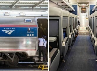 I traveled in coach on an Amtrak train from Vancouver to Seattle for $50. It was cheaper and less stressful than flying.