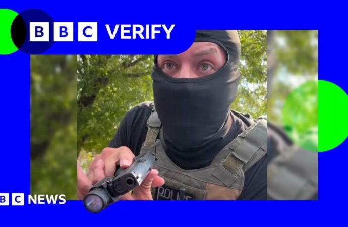 ICE: BBC Verify speaks to woman after agent points gun at her