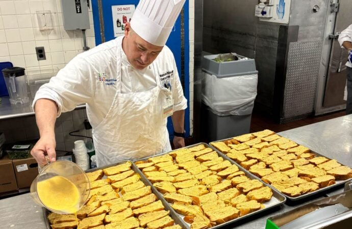 Inside the hospital kitchen run by a Michelin-starred chef