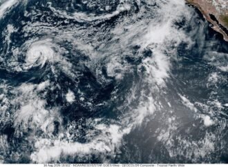 Lala is again a tropical storm, sending drenching rain and high winds across the Hawaiian islands