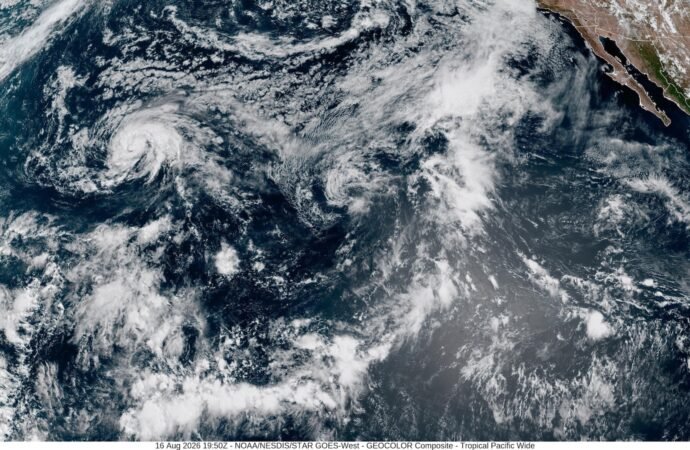 Lala is again a tropical storm, sending drenching rain and high winds across the Hawaiian islands