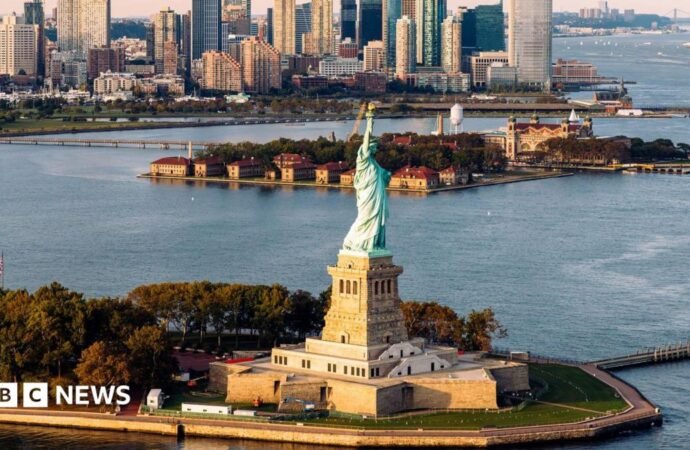 Man arrested after boat capsizes near Statue of Liberty killing woman and infant