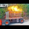 Man builds fire-spouting propane pipe organ