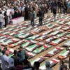 Mass funeral in Gaza for 112 Palestinians killed in 2023 Israeli strike