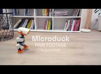 Microduck is a robot built to fall down—and learn new tricks