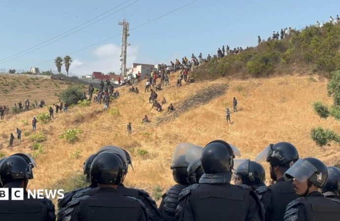 Morocco detains dozens of migrants trying to cross into Ceuta – reports