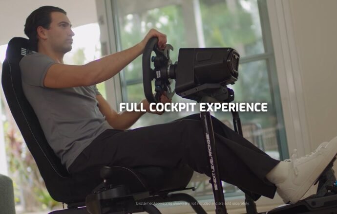 Next Level Racing’s latest racing sim is a rigid foldable frame built for 13Nm direct drive wheels