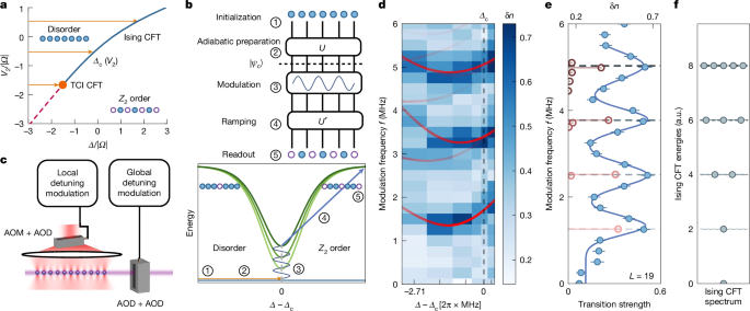 Observation of conformal field theory spectra in a quantum simulator – Nature