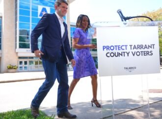 Plan to cut number of polling sites in a major Texas county draws protests as Senate race looms