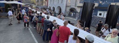 Protest at the Locarno Film Festival Remembers 60,000 Names of the Dead of Gaza 