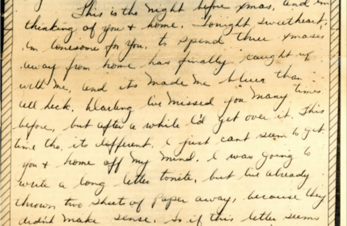 Read an WWII Army private’s letters back home for the first time