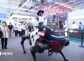 Robot horse and rider steal the show at Chinese conference