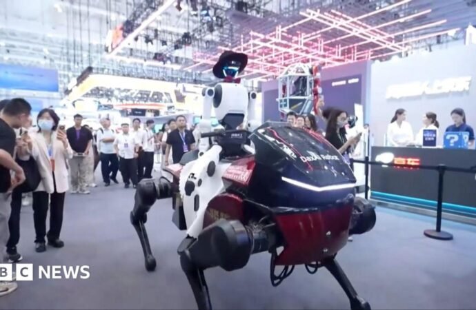 Robot horse and rider steal the show at Chinese conference