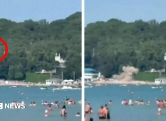 Russia says seven killed and 40 injured by Ukrainian drone hitting busy beach