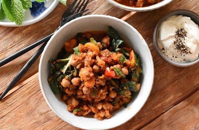 Sarah Pound’s slow-cooker Moroccan vegetable and chickpea stew