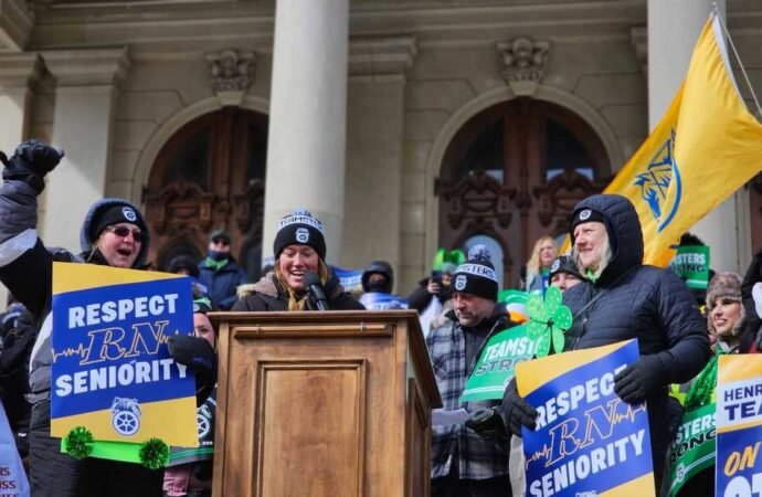 Striking hospital employees sound alarm over workplace violence