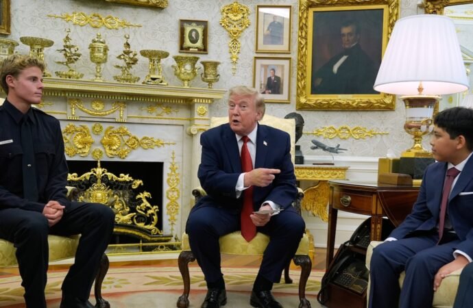 Teen lifeguard and boy he rescued are honored at White House after Trump saw dramatic viral video