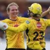 The Hundred final: Trent Rockets bowl Sunrisers Leeds out for 91 to win women’s competition