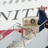 The Latest: Trump says he was taken off Air Force One last month due to threat