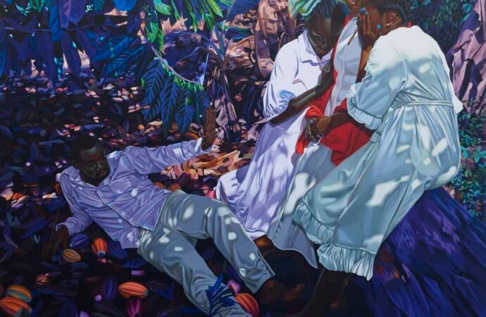 This rising painter reimagines Renaissance art in a cocoa plantation in Cameroon