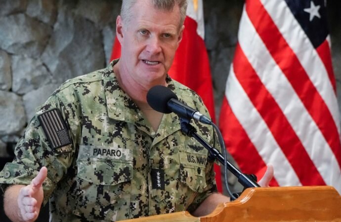 Top US admiral warns against coercion, says no nation will dominate Indo-Pacific