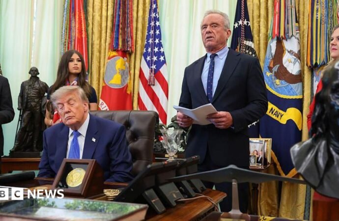 Trump signs order to limit and split childhood vaccines