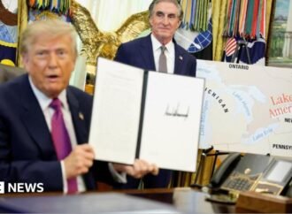 Trump signs order to rename Lake Ontario to Lake America