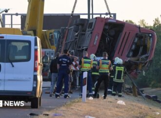 Twelve killed as Polish bus veers off Hungarian motorway