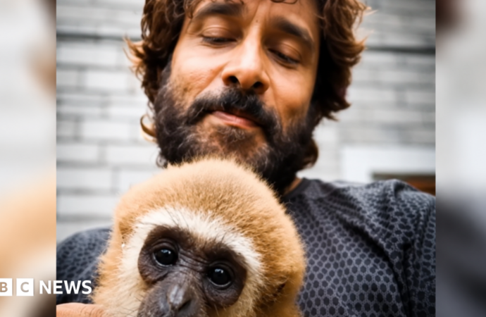 Vikram’s viral video with lar gibbon sparks India wildlife investigation