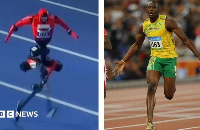 Watch: Moment robot attempts to beat Usain Bolt’s 100m record