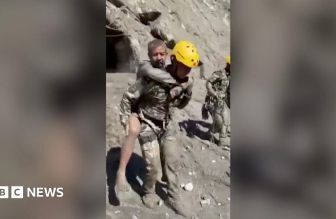 Watch: Nepal army rescues survivors from hydropower tunnel